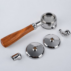 Portafiltras 3 viename 4Barista 58 mm – E61 (medinė rankena)