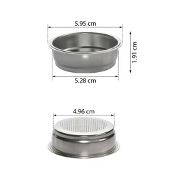 Vienas Portafilter krepšelis 51 mm (7–9 g)