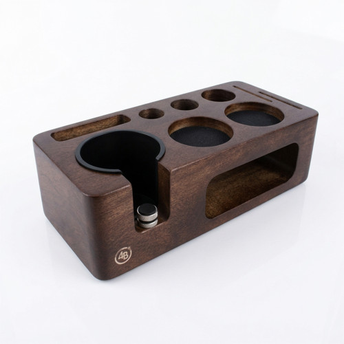 Tamper station 4Barista 51/54 mm | tamsaus riešuto mediena