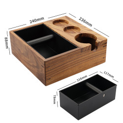 Tamper stotis su Knock box 4Barista