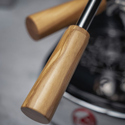 La Pavoni wood handles kit (Legno olivo) – rankenų komplektas