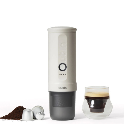 OutIn Nano 2 (Pearl white) – kelioninis kavos virimo aparatas