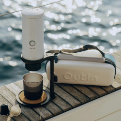 OutIn Nano 2 (Pearl white) – kelioninis kavos virimo aparatas