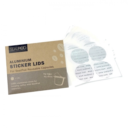 SEALPOD Aliuminio dangteliai, skirti Nespresso ® - 100 vnt