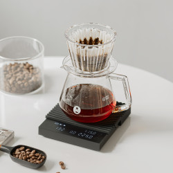 „Timemore Mirror Basic 3“ (juodos spalvos) – skaitmeninės barista svarstyklės
