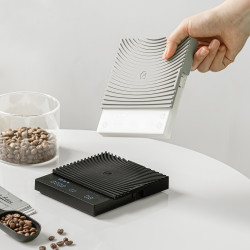 „Timemore Mirror Basic 3“ (balta) – skaitmeninės barista svarstyklės