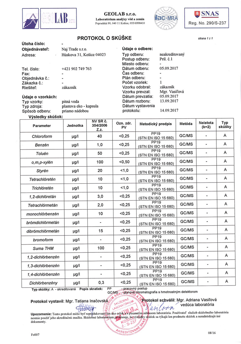 ekologinės kapsulės sertifikatas